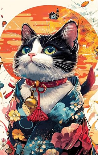 Puzzle 150 Teile Schmetterling Blume Tier Katze 35 x 25 cm Puzzles für Erwachsene Herausforderndes Rätsel Lernspiel für Die Ganze Familie Geschenke für Frauen Männer 150 Teile Puzzle von QiHon