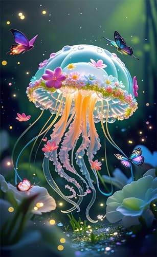 Puzzle 150 Teile Schmetterlingsqualle 35 x 25 cm Puzzles für Erwachsene Herausforderndes Rätsel Lernspiel für Die Ganze Familie Geschenke für Frauen Männer 150 Teile Puzzle von QiHon