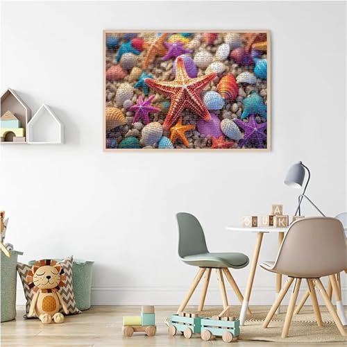Puzzle 150 Teile Seestern Schalen 35 x 25 cm Puzzles für Erwachsene Herausforderndes Rätsel Lernspiel für Die Ganze Familie Geschenke für Frauen Männer 150 Teile Puzzle Puzzle 150 Teile Seestern Schalen 35 x 25 cm Puzzles für Erwachsene Herausforderndes Rätsel Lernspiel für Die Ganze Familie Geschenke für Frauen Männer 150 Teile Puzzle von QiHon