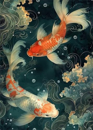 Puzzle 150 Teile Tier Koi 35 x 25 cm Puzzles für Erwachsene Herausforderndes Rätsel Lernspiel für Die Ganze Familie Geschenke für Frauen Männer 150 Teile Puzzle Puzzle 150 Teile Tier Koi 35 x 25 cm Puzzles für Erwachsene Herausforderndes Rätsel Lernspiel für Die Ganze Familie Geschenke für Frauen Männer 150 Teile Puzzle von QiHon