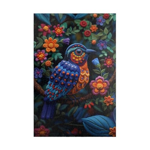 Puzzle 150 Teile Tierblumen 35 x 25 cm Puzzles für Erwachsene Herausforderndes Rätsel Lernspiel für Die Ganze Familie Geschenke für Frauen Männer 150 Teile Puzzle von QiHon