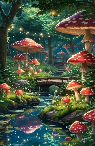 Puzzle 1500 Teile Dschungelpilz 87 x 57 cm Puzzles für Erwachsene Herausforderndes Rätsel Lernspiel für Die Ganze Familie Geschenke für Frauen Männer 1500 Teile Puzzle von QiHon