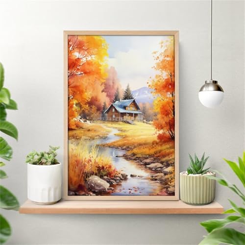 Puzzle 1500 Teile Herbstlandschaft 87 x 57 cm Puzzles für Erwachsene Herausforderndes Rätsel Lernspiel für Die Ganze Familie Geschenke für Frauen Männer 1500 Teile Puzzle von QiHon