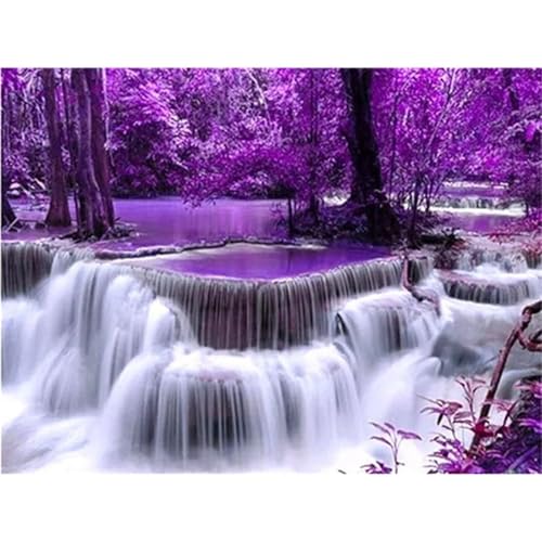 Puzzle 1500 Teile Lila Landschaft Wasserfall, Puzzle Erwachsene 87 x 57 cm, Herausforderndes Rätsel, Puzzlespiele für Die Ganze Familie, Klassische Puzzles für Erwachsene 1500 Teile Puzzle 1500 Teile Lila Landschaft Wasserfall, Puzzle Erwachsene 87 x 57 cm, Herausforderndes Rätsel, Puzzlespiele für Die Ganze Familie, Klassische Puzzles für Erwachsene 1500 Teile von QiHon