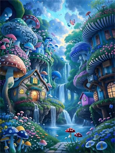 Puzzle 1500 Teile Pilz Wasserfall, Puzzle Erwachsene 87 x 57 cm, Herausforderndes Rätsel, Puzzlespiele für Die Ganze Familie, Klassische Puzzles für Erwachsene 1500 Teile Puzzle 1500 Teile Pilz Wasserfall, Puzzle Erwachsene 87 x 57 cm, Herausforderndes Rätsel, Puzzlespiele für Die Ganze Familie, Klassische Puzzles für Erwachsene 1500 Teile von QiHon