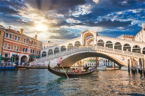 Puzzle 1500 Teile Stadtlandschaft 87 x 57 cm Puzzles für Erwachsene Herausforderndes Rätsel Lernspiel für Die Ganze Familie Geschenke für Frauen Männer 1500 Teile Puzzle von QiHon