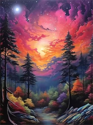 Puzzle 1500 Teile Sternenhimmel Baum, Puzzle Erwachsene 87 x 57 cm, Herausforderndes Rätsel, Puzzlespiele für Die Ganze Familie, Klassische Puzzles für Erwachsene 1500 Teile von QiHon