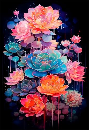 Puzzle 1500 Teile Sukkulente 87 x 57 cm Puzzles für Erwachsene Herausforderndes Rätsel Lernspiel für Die Ganze Familie Geschenke für Frauen Männer 1500 Teile Puzzle von QiHon