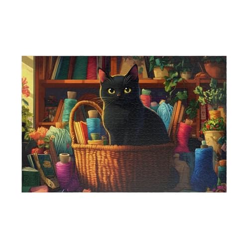 Puzzle 1500 Teile Tier Katze 87 x 57 cm Puzzles für Erwachsene Herausforderndes Rätsel Lernspiel für Die Ganze Familie Geschenke für Frauen Männer 1500 Teile Puzzle von QiHon
