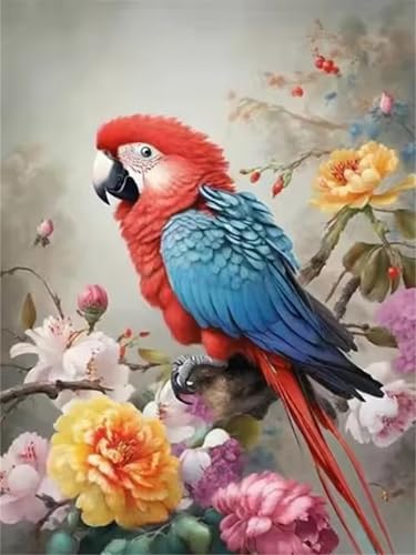 Puzzle 200 Teile Blume Papagei Tiere, Puzzle Erwachsene 35 x 25 cm, Herausforderndes Rätsel, Puzzlespiele für Die Ganze Familie, Klassische Puzzles für Erwachsene 200 Teile von QiHon