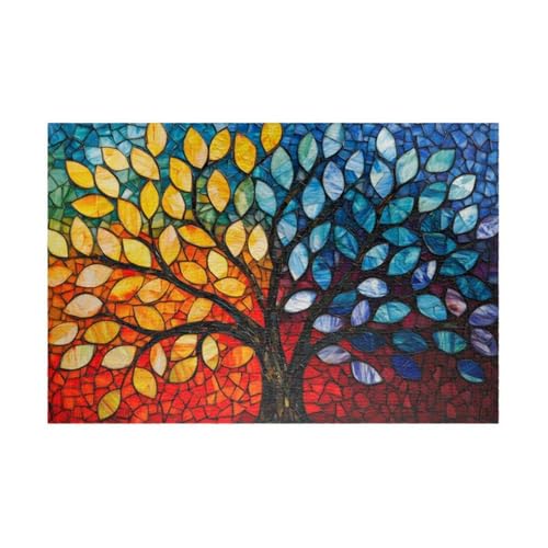 Puzzle 200 Teile Erwachsene Farbiges Glas Baum des Lebens 35 x 25 cm Puzzles für Erwachsene Pädagogisches Spiel Herausforderung Spielzeug Impossible Puzzle 200 Teile Puzzles Puzzle 200 Teile Erwachsene Farbiges Glas Baum des Lebens 35 x 25 cm Puzzles für Erwachsene Pädagogisches Spiel Herausforderung Spielzeug Impossible Puzzle 200 Teile Puzzles von QiHon
