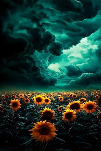 Puzzle 200 Teile Erwachsene Himmel Sonnenblume 35 x 25 cm Puzzles für Erwachsene Pädagogisches Spiel Herausforderung Spielzeug Impossible Puzzle 200 Teile Puzzles von QiHon