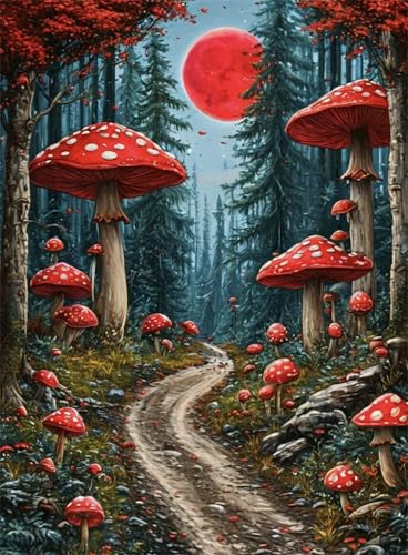 Puzzle 200 Teile Erwachsene Sonnenbaumpilze 35 x 25 cm Puzzles für Erwachsene Pädagogisches Spiel Herausforderung Spielzeug Impossible Puzzle 200 Teile Puzzles von QiHon