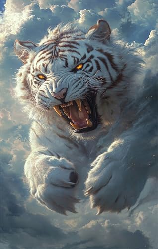 Puzzle 200 Teile Erwachsene Tiere Tiger 35 x 25 cm Puzzles für Erwachsene Pädagogisches Spiel Herausforderung Spielzeug Impossible Puzzle 200 Teile Puzzles von QiHon