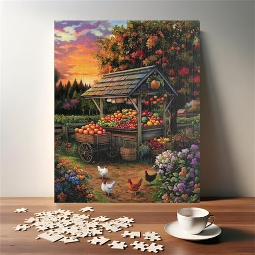 Puzzle 200 Teile Erwachsene Tierische Blumen Früchte 35 x 25 cm Puzzles für Erwachsene Pädagogisches Spiel Herausforderung Spielzeug Impossible Puzzle 200 Teile Puzzles von QiHon
