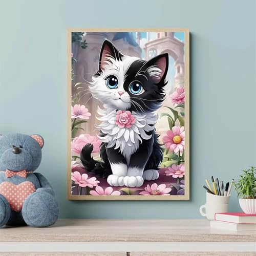 Puzzle 200 Teile Katze Blume Rosa, Puzzle Erwachsene 35 x 25 cm, Herausforderndes Rätsel, Puzzlespiele für Die Ganze Familie, Klassische Puzzles für Erwachsene 200 Teile Puzzle 200 Teile Katze Blume Rosa, Puzzle Erwachsene 35 x 25 cm, Herausforderndes Rätsel, Puzzlespiele für Die Ganze Familie, Klassische Puzzles für Erwachsene 200 Teile von QiHon