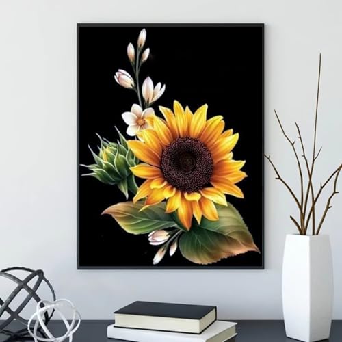 Puzzle 200 Teile Sonnenblume, Puzzle Erwachsene 35 x 25 cm, Herausforderndes Rätsel, Puzzlespiele für Die Ganze Familie, Klassische Puzzles für Erwachsene 200 Teile von QiHon