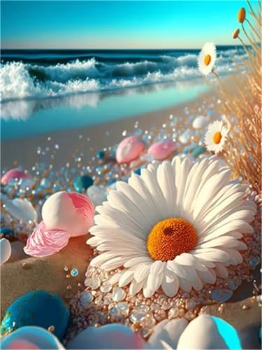 Puzzle 200 Teile Wellen Strand Blume, Puzzle Erwachsene 35 x 25 cm, Herausforderndes Rätsel, Puzzlespiele für Die Ganze Familie, Klassische Puzzles für Erwachsene 200 Teile Puzzle 200 Teile Wellen Strand Blume, Puzzle Erwachsene 35 x 25 cm, Herausforderndes Rätsel, Puzzlespiele für Die Ganze Familie, Klassische Puzzles für Erwachsene 200 Teile von QiHon