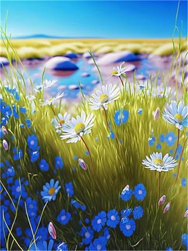 Puzzle 2000 Teile Blaue weiße Blumen, Puzzle Erwachsene 100 x 70 cm, Herausforderndes Rätsel, Puzzlespiele für Die Ganze Familie, Klassische Puzzles für Erwachsene 2000 Teile Puzzle 2000 Teile Blaue weiße Blumen, Puzzle Erwachsene 100 x 70 cm, Herausforderndes Rätsel, Puzzlespiele für Die Ganze Familie, Klassische Puzzles für Erwachsene 2000 Teile von QiHon