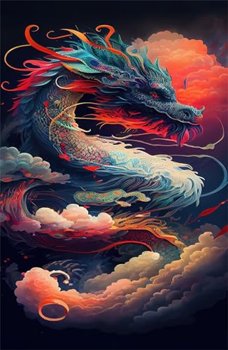 Puzzle 2000 Teile Erwachsene Cartoon Drachen 100 x 70 cm Puzzles für Erwachsene Pädagogisches Spiel Herausforderung Spielzeug Impossible Puzzle 2000 Teile Puzzles von QiHon