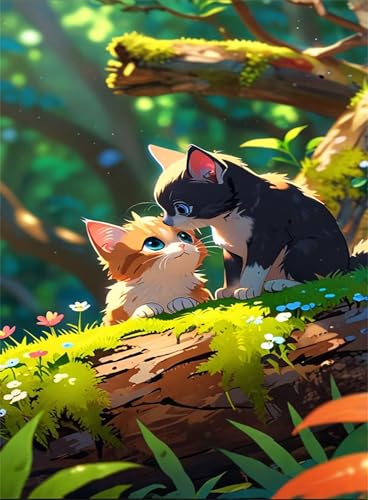 Puzzle 2000 Teile Erwachsene Cartoon Katze 100 x 70 cm Puzzles für Erwachsene Pädagogisches Spiel Herausforderung Spielzeug Impossible Puzzle 2000 Teile Puzzles von QiHon