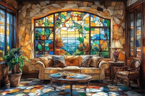 Puzzle 2000 Teile Erwachsene Landschaft 100 x 70 cm Puzzles für Erwachsene Pädagogisches Spiel Herausforderung Spielzeug Impossible Puzzle 2000 Teile Puzzles von QiHon