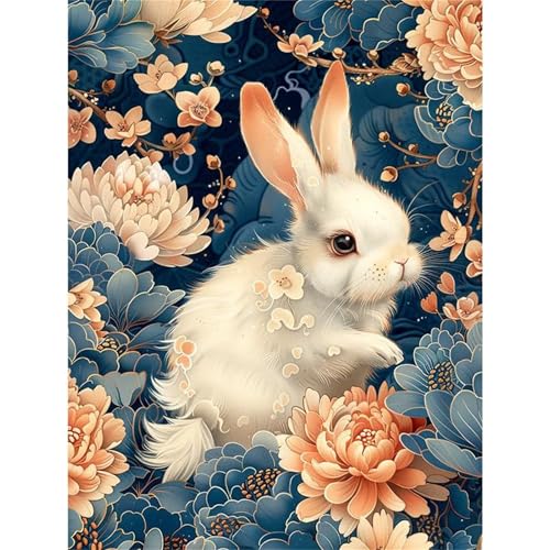 Puzzle 2000 Teile Kaninchen Tier Pfingstrose, Puzzle Erwachsene 100 x 70 cm, Herausforderndes Rätsel, Puzzlespiele für Die Ganze Familie, Klassische Puzzles für Erwachsene 2000 Teile Puzzle 2000 Teile Kaninchen Tier Pfingstrose, Puzzle Erwachsene 100 x 70 cm, Herausforderndes Rätsel, Puzzlespiele für Die Ganze Familie, Klassische Puzzles für Erwachsene 2000 Teile von QiHon