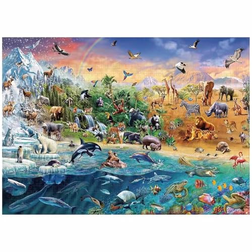 Puzzle 2000 Teile Tier, Puzzle Erwachsene 100 x 70 cm, Herausforderndes Rätsel, Puzzlespiele für Die Ganze Familie, Klassische Puzzles für Erwachsene 2000 Teile Puzzle 2000 Teile Tier, Puzzle Erwachsene 100 x 70 cm, Herausforderndes Rätsel, Puzzlespiele für Die Ganze Familie, Klassische Puzzles für Erwachsene 2000 Teile von QiHon