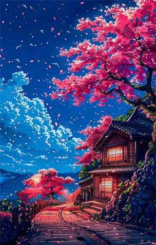 Puzzle 300 Teile Erwachsene Cartoon Landschaft 40 x 28 cm Puzzles für Erwachsene Pädagogisches Spiel Herausforderung Spielzeug Impossible Puzzle 300 Teile Puzzles von QiHon