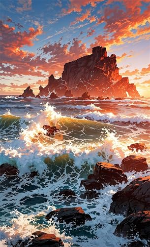 Puzzle 300 Teile Erwachsene Ozeanische Insel 40 x 28 cm Puzzles für Erwachsene Pädagogisches Spiel Herausforderung Spielzeug Impossible Puzzle 300 Teile Puzzles von QiHon