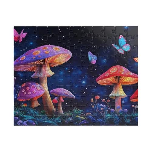 Puzzle 300 Teile Erwachsene Pilz Schmetterling 40 x 28 cm Puzzles für Erwachsene Pädagogisches Spiel Herausforderung Spielzeug Impossible Puzzle 300 Teile Puzzles von QiHon