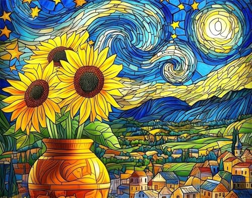 Puzzle 300 Teile Erwachsene Sternenhimmel Sonnenblume 40 x 28 cm Puzzles für Erwachsene Pädagogisches Spiel Herausforderung Spielzeug Impossible Puzzle 300 Teile Puzzles Puzzle 300 Teile Erwachsene Sternenhimmel Sonnenblume 40 x 28 cm Puzzles für Erwachsene Pädagogisches Spiel Herausforderung Spielzeug Impossible Puzzle 300 Teile Puzzles von QiHon