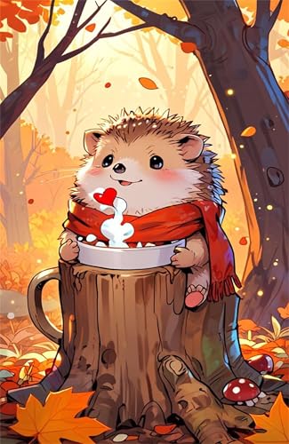 Puzzle 300 Teile Herbst Igel 38 x 26 cm Puzzles für Erwachsene Herausforderndes Rätsel Lernspiel für Die Ganze Familie Geschenke für Frauen Männer 300 Teile Puzzle Puzzle 300 Teile Herbst Igel 38 x 26 cm Puzzles für Erwachsene Herausforderndes Rätsel Lernspiel für Die Ganze Familie Geschenke für Frauen Männer 300 Teile Puzzle von QiHon