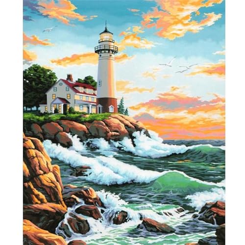 Puzzle 300 Teile Leuchtturmlandschaft, Puzzle Erwachsene 38 x 26 cm, Herausforderndes Rätsel, Puzzlespiele für Die Ganze Familie, Klassische Puzzles für Erwachsene 300 Teile Puzzle 300 Teile Leuchtturmlandschaft, Puzzle Erwachsene 38 x 26 cm, Herausforderndes Rätsel, Puzzlespiele für Die Ganze Familie, Klassische Puzzles für Erwachsene 300 Teile von QiHon