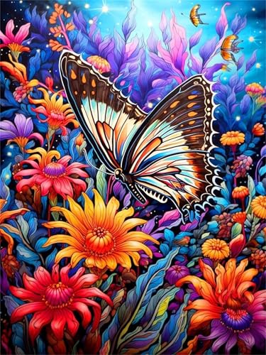 Puzzle 300 Teile Schmetterlingsblumen 38 x 26 cm Puzzles für Erwachsene Herausforderndes Rätsel Lernspiel für Die Ganze Familie Geschenke für Frauen Männer 300 Teile Puzzle von QiHon