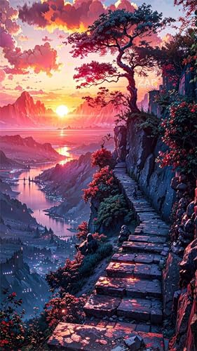 Puzzle 500 Teile Berge Sonnenaufgang 52 x 38 cm Puzzles für Erwachsene Herausforderndes Rätsel Lernspiel für Die Ganze Familie Geschenke für Frauen Männer 500 Teile Puzzle von QiHon