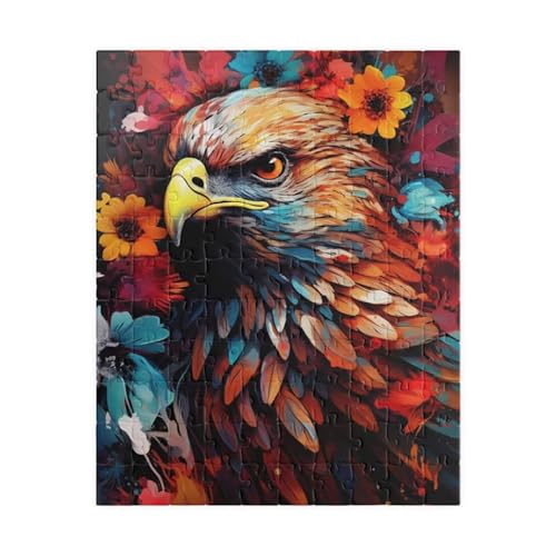 Puzzle 500 Teile Blume Adler 52 x 38 cm Puzzles für Erwachsene Herausforderndes Rätsel Lernspiel für Die Ganze Familie Geschenke für Frauen Männer 500 Teile Puzzle von QiHon