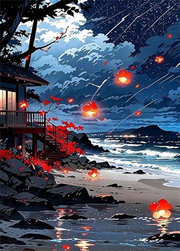 Puzzle 500 Teile Blumenlandschaft Meer 52 x 38 cm Puzzles für Erwachsene Herausforderndes Rätsel Lernspiel für Die Ganze Familie Geschenke für Frauen Männer 500 Teile Puzzle von QiHon