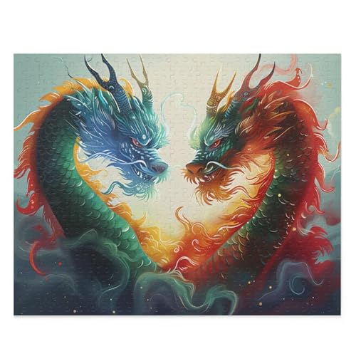 Puzzle 500 Teile Drachen Cartoon 52 x 38 cm Puzzles für Erwachsene Herausforderndes Rätsel Lernspiel für Die Ganze Familie Geschenke für Frauen Männer 500 Teile Puzzle Puzzle 500 Teile Drachen Cartoon 52 x 38 cm Puzzles für Erwachsene Herausforderndes Rätsel Lernspiel für Die Ganze Familie Geschenke für Frauen Männer 500 Teile Puzzle von QiHon