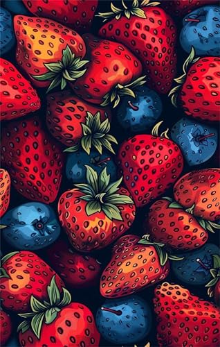 Puzzle 500 Teile Erdbeer Frucht 52 x 38 cm Puzzles für Erwachsene Herausforderndes Rätsel Lernspiel für Die Ganze Familie Geschenke für Frauen Männer 500 Teile Puzzle von QiHon