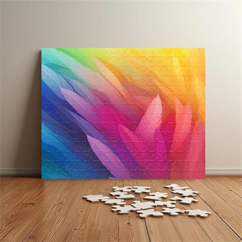 Puzzle 500 Teile Farbige Federn 52 x 38 cm Puzzles für Erwachsene Herausforderndes Rätsel Lernspiel für Die Ganze Familie Geschenke für Frauen Männer 500 Teile Puzzle Puzzle 500 Teile Farbige Federn 52 x 38 cm Puzzles für Erwachsene Herausforderndes Rätsel Lernspiel für Die Ganze Familie Geschenke für Frauen Männer 500 Teile Puzzle von QiHon