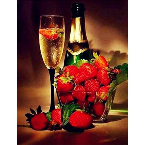 Puzzle 500 Teile Frucht Erdbeere, Puzzle Erwachsene 52 x 38 cm, Herausforderndes Rätsel, Puzzlespiele für Die Ganze Familie, Klassische Puzzles für Erwachsene 500 Teile von QiHon