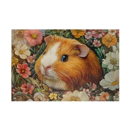 Puzzle 500 Teile Hamster Blumen 52 x 38 cm Puzzles für Erwachsene Herausforderndes Rätsel Lernspiel für Die Ganze Familie Geschenke für Frauen Männer 500 Teile Puzzle Puzzle 500 Teile Hamster Blumen 52 x 38 cm Puzzles für Erwachsene Herausforderndes Rätsel Lernspiel für Die Ganze Familie Geschenke für Frauen Männer 500 Teile Puzzle von QiHon