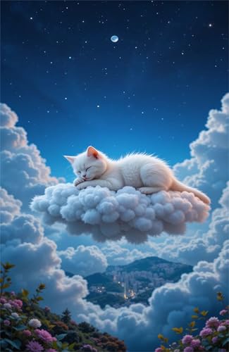 Puzzle 500 Teile Himmel Wolke Katze 52 x 38 cm Puzzles für Erwachsene Herausforderndes Rätsel Lernspiel für Die Ganze Familie Geschenke für Frauen Männer 500 Teile Puzzle Puzzle 500 Teile Himmel Wolke Katze 52 x 38 cm Puzzles für Erwachsene Herausforderndes Rätsel Lernspiel für Die Ganze Familie Geschenke für Frauen Männer 500 Teile Puzzle von QiHon