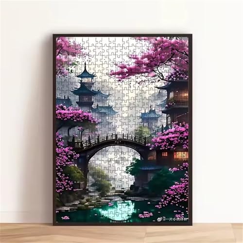 Puzzle 500 Teile Japanische Landschaft, Puzzle Erwachsene 52 x 38 cm, Herausforderndes Rätsel, Puzzlespiele für Die Ganze Familie, Klassische Puzzles für Erwachsene 500 Teile Puzzle 500 Teile Japanische Landschaft, Puzzle Erwachsene 52 x 38 cm, Herausforderndes Rätsel, Puzzlespiele für Die Ganze Familie, Klassische Puzzles für Erwachsene 500 Teile von QiHon