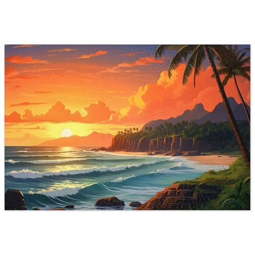 Puzzle 500 Teile Landschaft Sonnenuntergang 52 x 38 cm Puzzles für Erwachsene Herausforderndes Rätsel Lernspiel für Die Ganze Familie Geschenke für Frauen Männer 500 Teile Puzzle Puzzle 500 Teile Landschaft Sonnenuntergang 52 x 38 cm Puzzles für Erwachsene Herausforderndes Rätsel Lernspiel für Die Ganze Familie Geschenke für Frauen Männer 500 Teile Puzzle von QiHon
