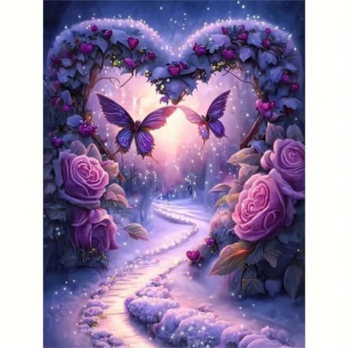 Puzzle 500 Teile Lila Schmetterlingsrosen, Puzzle Erwachsene 52 x 38 cm, Herausforderndes Rätsel, Puzzlespiele für Die Ganze Familie, Klassische Puzzles für Erwachsene 500 Teile Puzzle 500 Teile Lila Schmetterlingsrosen, Puzzle Erwachsene 52 x 38 cm, Herausforderndes Rätsel, Puzzlespiele für Die Ganze Familie, Klassische Puzzles für Erwachsene 500 Teile von QiHon