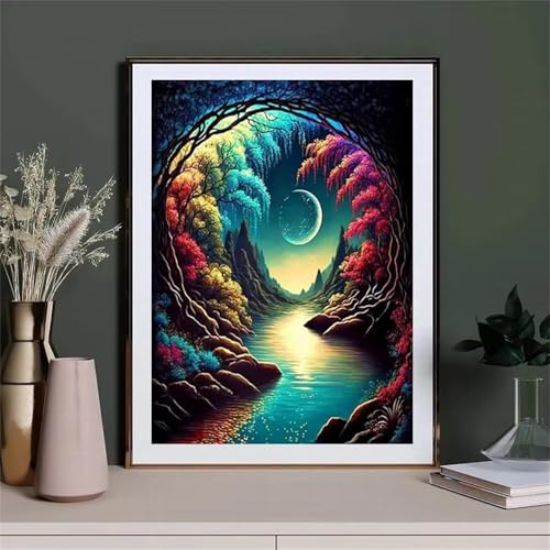 Puzzle 500 Teile Mond Natur Landschaft, Puzzle Erwachsene 52 x 38 cm, Herausforderndes Rätsel, Puzzlespiele für Die Ganze Familie, Klassische Puzzles für Erwachsene 500 Teile Puzzle 500 Teile Mond Natur Landschaft, Puzzle Erwachsene 52 x 38 cm, Herausforderndes Rätsel, Puzzlespiele für Die Ganze Familie, Klassische Puzzles für Erwachsene 500 Teile von QiHon