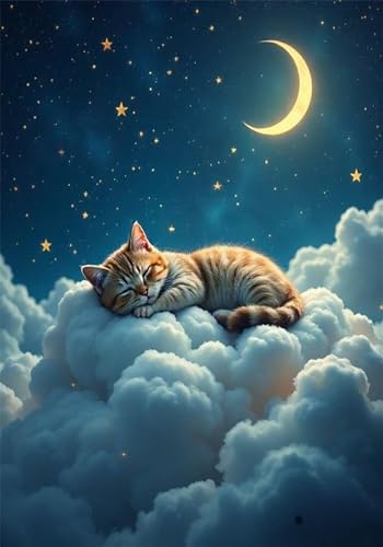 Puzzle 500 Teile Mond Tier Katze 52 x 38 cm Puzzles für Erwachsene Herausforderndes Rätsel Lernspiel für Die Ganze Familie Geschenke für Frauen Männer 500 Teile Puzzle Puzzle 500 Teile Mond Tier Katze 52 x 38 cm Puzzles für Erwachsene Herausforderndes Rätsel Lernspiel für Die Ganze Familie Geschenke für Frauen Männer 500 Teile Puzzle von QiHon