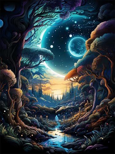 Puzzle 500 Teile Mondbaum Landschaft 52 x 38 cm Puzzles für Erwachsene Herausforderndes Rätsel Lernspiel für Die Ganze Familie Geschenke für Frauen Männer 500 Teile Puzzle Puzzle 500 Teile Mondbaum Landschaft 52 x 38 cm Puzzles für Erwachsene Herausforderndes Rätsel Lernspiel für Die Ganze Familie Geschenke für Frauen Männer 500 Teile Puzzle von QiHon